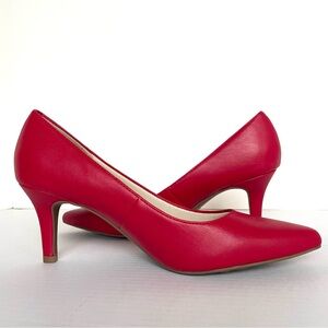 Life Stride Sevyn Pointed Toe Red Women's Heels Pumps